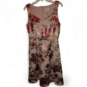Size 6 Floral Sleeveless Dress, EUC